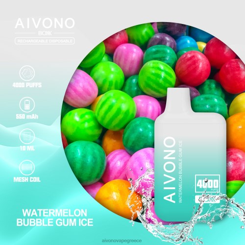 Aivono AIM BOXX 4000 καρπούζι τσίχλα πάγου 40T2F227 - Aivono Ελλάδα