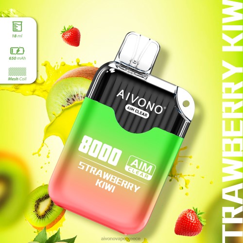 Aivono AIM CLEAR 8000 ακτινίδιο φράουλα 40T2F210 - Aivono Vape Review