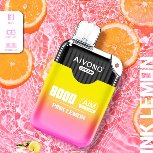 Aivono AIM CLEAR 8000 ροζ λεμόνι 40T2F211 - Aivono Ελλάδα