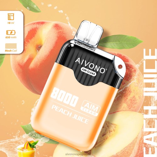 Aivono AIM CLEAR 8000 χυμό ροδάκινου 40T2F203 - Aivono Ελλάδα