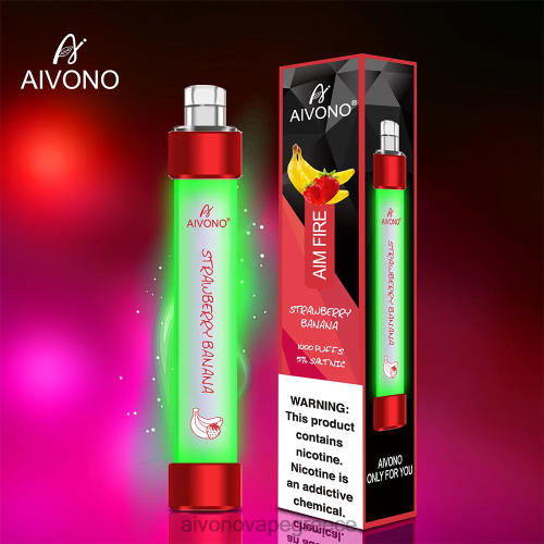 Aivono AIM FIRE 1000 μπανάνα φράουλα 40T2F332 - Aivono Vape Ελλάδα
