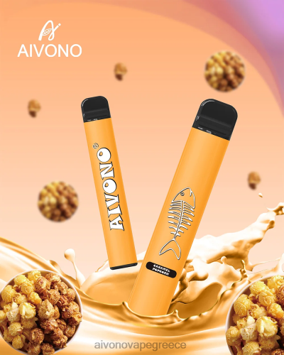 Aivono AIM FISHBONE 600 ποπ κορν καραμέλας 40T2F286 - Aivono Vape Review