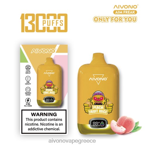 Aivono AIM FREAK 13000 χυμό ροδάκινου 40T2F245 - Aivono Vape Greece
