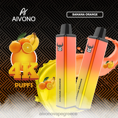 Aivono AIM FREAK 4000 μπανάνα πορτοκάλι 40T2F258 - Aivono Vape Review