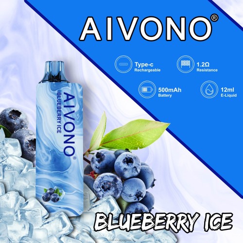 Aivono AIM GUN 7000 πάγος βατόμουρου 40T2F104 - Aivono Vape Ελλάδα