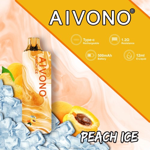 Aivono AIM GUN 7000 πάγος ροδάκινου 40T2F103 - Aivono Ελλάδα