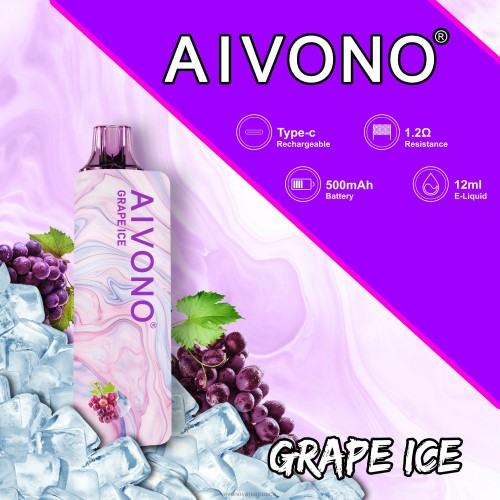 Aivono AIM GUN 7000 πάγος σταφυλιού 40T2F102 - Aivono Vape Review