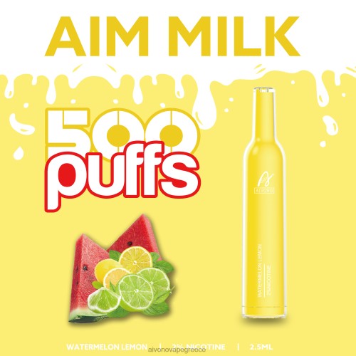 Aivono AIM MILK 500 καρπούζι λεμόνι 40T2F270 - Aivono Vape Review