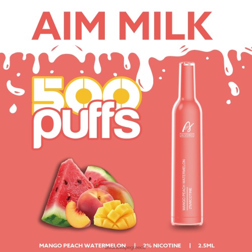Aivono AIM MILK 500 μάνγκο ροδάκινο καρπούζι 40T2F268 - Aivono Vape Ελλάδα