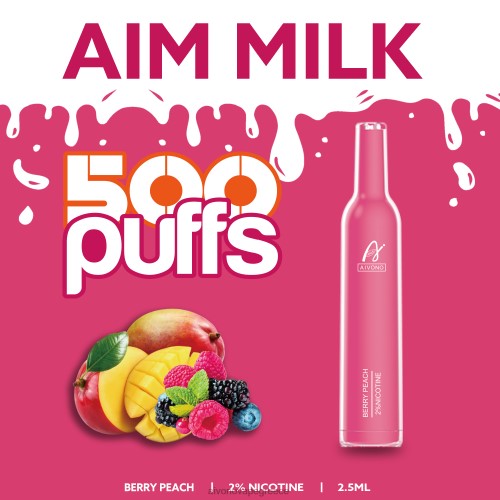 Aivono AIM MILK 500 μούρο ροδάκινο 40T2F273 - Aivono Vape Greece