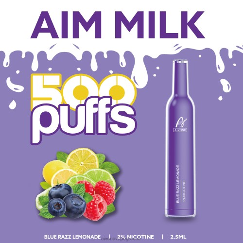 Aivono AIM MILK 500 μπλε ραζ λεμονάδα 40T2F264 - Aivono Vape Ελλάδα