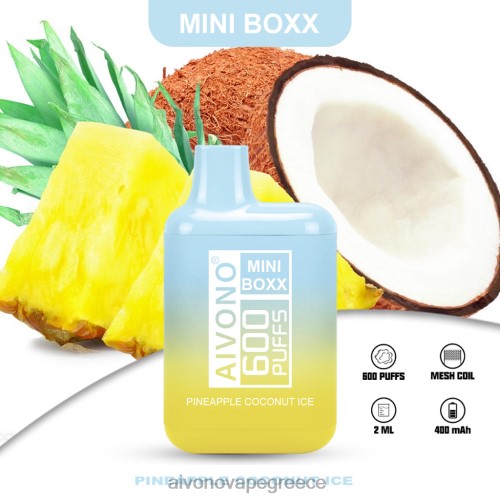 Aivono AIM MINI BOXX 600 πάγος καρύδας ανανά 40T2F238 - Aivono Vape Review
