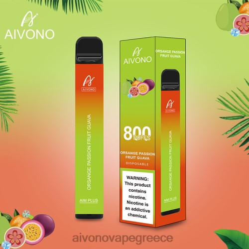 Aivono AIM PLUS 800 πορτοκαλί φρούτο του πάθους γκουάβα 40T2F189 - Aivono Vape Greece