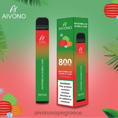 Aivono AIM PLUS 800 τσιχλόφουσκα καρπούζι 40T2F198 - Aivono Vape Review