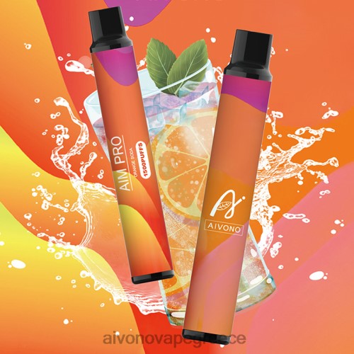 Aivono AIM PRO 1500 πορτοκαλί σόδα 40T2F165 - Aivono Vape Greece