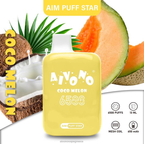 Aivono AIM PUFF STAR 6500 cocomelon 40T2F297 - Aivono Vape Greece