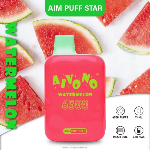 Aivono AIM PUFF STAR 6500 καρπούζι 40T2F291 - Aivono Ελλάδα