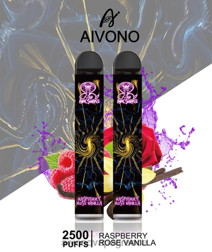 Aivono AIM SNAKE 2500 βατόμουρο τριαντάφυλλο βανίλια 40T2F317 - Aivono Vape Greece