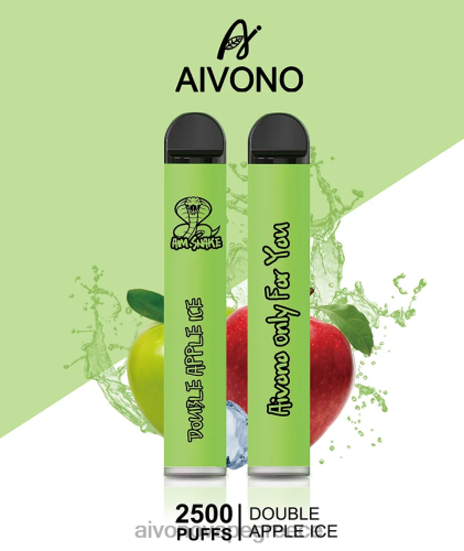 Aivono AIM SNAKE 2500 διπλός πάγος μήλου 40T2F304 - Aivono Vape Ελλάδα