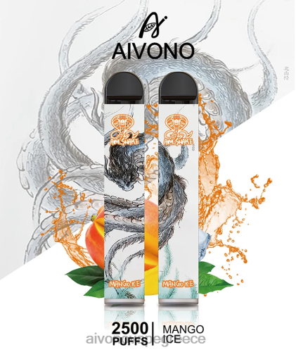 Aivono AIM SNAKE 2500 πάγος μάνγκο 40T2F313 - Aivono Vape Greece