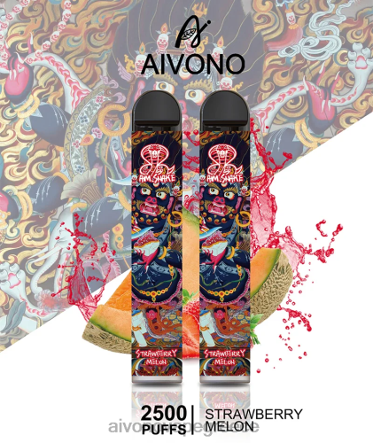 Aivono AIM SNAKE 2500 φράουλα πεπόνι 40T2F320 - Aivono Vape Ελλάδα
