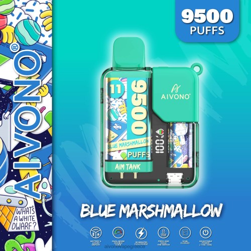 Aivono AIM TANK 9500 μπλε marshmallow 40T2F42 - Aivono Vape Review