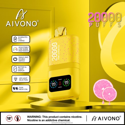 Aivono AIM magic 20000 ροζ πάγος λεμονιού 40T2F83 - Aivono Ελλάδα