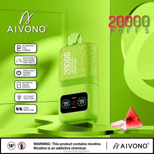 Aivono AIM magic 20000 τσιχλόφουσκα καρπούζι 40T2F82 - Aivono Vape Review