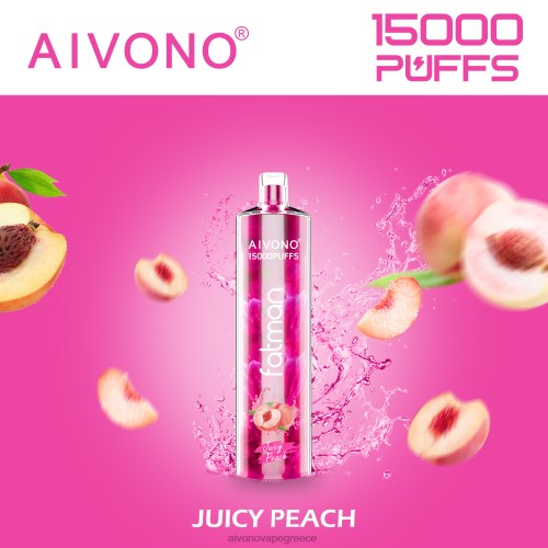 Aivono FATMAN 15000 ζουμερό ροδάκινο 40T2F17 - Aivono Vape Greece