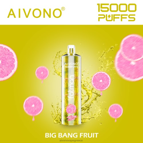 Aivono FATMAN 15000 φρούτα μεγάλης έκρηξης 40T2F16 - Aivono Vape Ελλάδα