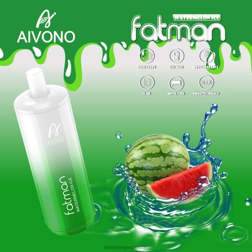 Aivono FATMAN 6800 πάγος καρπούζι 40T2F28 - Aivono Vape Ελλάδα